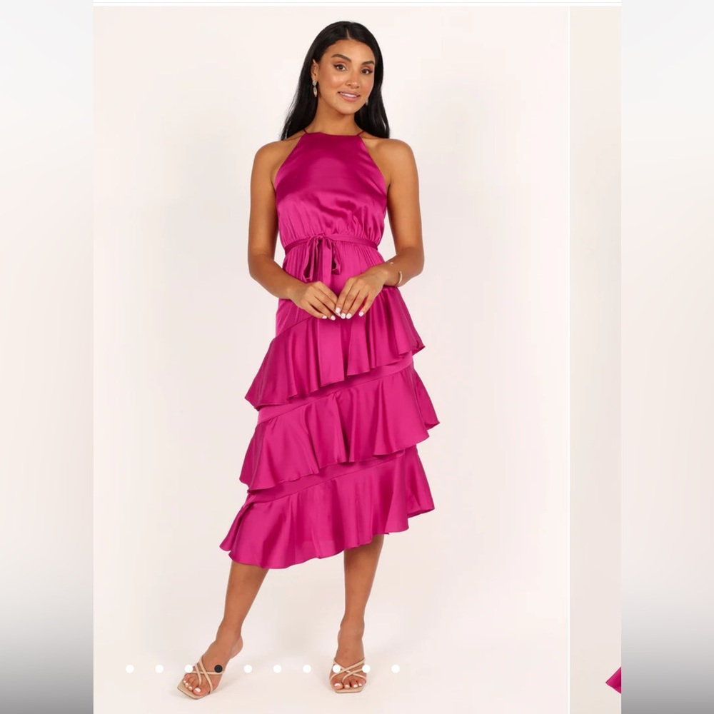 Petal & Pup Pink Midi Dress - Picture 2 of 9